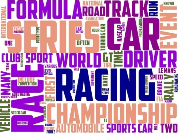 Auto Racing Wordart Banner: A Dynamic Creative Asset for Modern Brand Expression