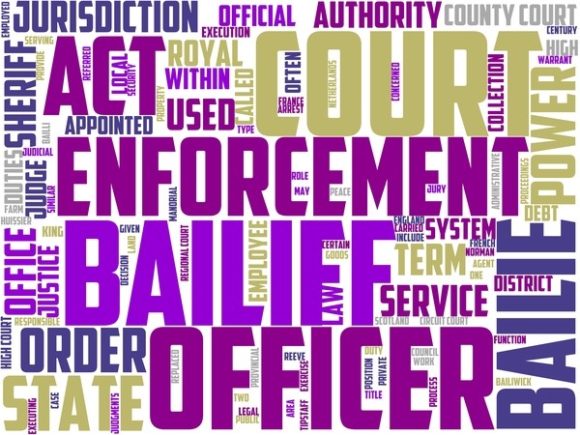 Bailiff Wordart Book Cover
