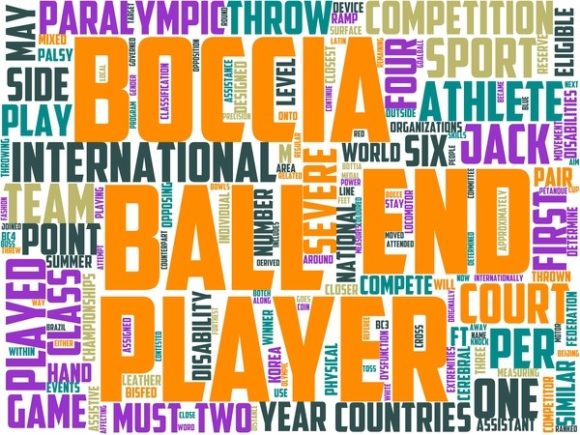 Boccia Wordart Tie Dye: A Hand-Drawn Word Cloud for Creative Projects