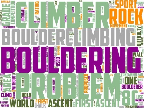 Bouldering Wordart Tshirt: Inspire Movement, Mindset, and Style