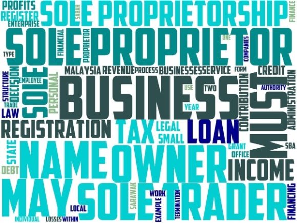 Business Proprietor Wordart Sticker