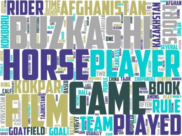 Buzkashi Wordart Print: A Hand-Drawn Word Cloud for Meaningful, Versatile Design