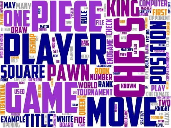 Chess Wordart Banner