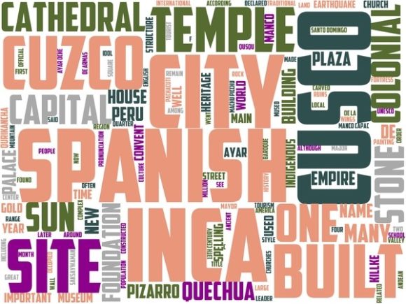 Cuzco Wordart Sticker: Hand-Drawn Wordcloud Magic
