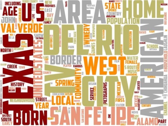 Del Rio Wordart Book Cover